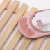 Vớ phụ nữ mùa xuân và mùa hè cạn miệng vớ cá tính in thêu nhỏ mới phụ nữ thuyền vớ học sinh thể thao vớ bông thủy triều - Vớ sợi tre