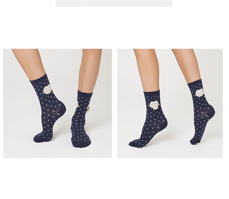 Đầy đủ 4 đôi vận chuyển Mùa thu và mùa đông dễ thương động vật ba chiều ống cotton nữ vớ sáng tạo vớ vớ thủy triều tất lót bông
