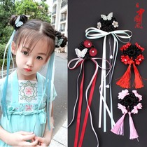 In 2021 Chinas wind wig pill headdress headdress childrens New Year babys old style hair circle girl