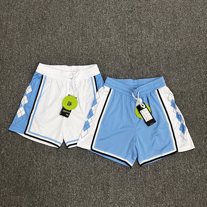 American Ncaa North Carolina Basketball Pants Three or Four Points Training Shorts Sports Casual Loose Quick-Drying Men's Trendy Women