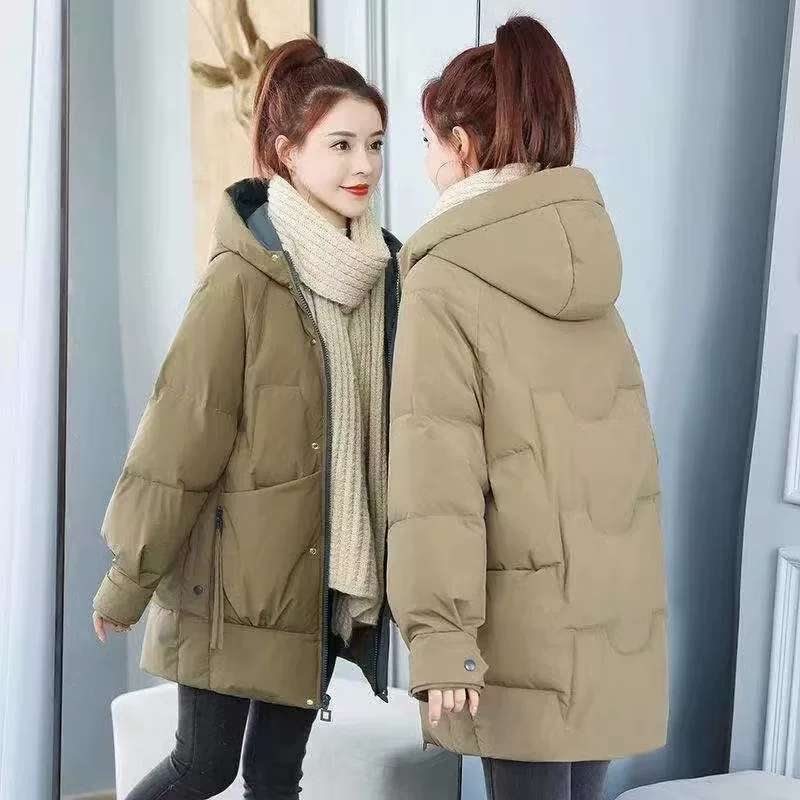 Демисезонная пуховая куртка с капюшоном, oversize, увеличенная толщина