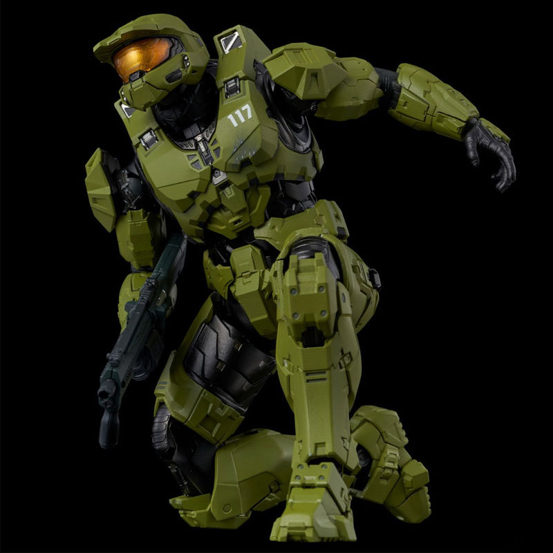 Halo Infinite Master Chief Figure Qianzhi Lian 5 Thor Hammer Power Armor Halo 1/12 Movable Model