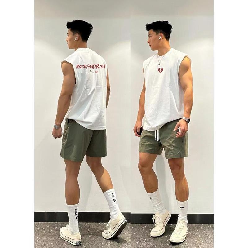 American-Style Versatile Loose Vest for Men, Summer Trendy Brand Design, Cool and Handsome, Pure Cotton Basketball Sports Sleeveless Top American-Style Versatile Loose Vest for Men, Summer Trendy Brand Design, Cool and Handsome, Pure Cotton Basketball Sports Sleeveless Top