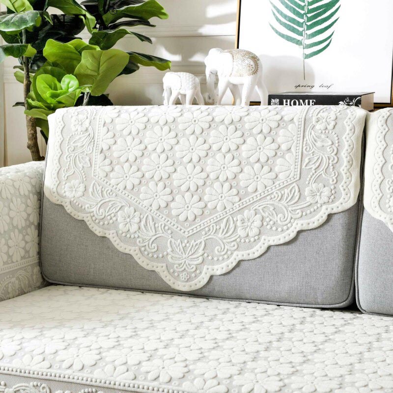 Crocheted White Gauze Cotton and Linen Sofa Towel Backrest Towel Sofa Cushion Armrest Towel Vip Knitted Simple New Style Decoration Crocheted White Gauze Cotton and Linen Sofa Towel Backrest Towel Sofa Cushion Armrest Towel Vip Knitted Simple New Style Decoration