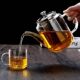 Teapot household high temperature resistant thickened glass teapot large capacity tea water separation teapot kettle tea set