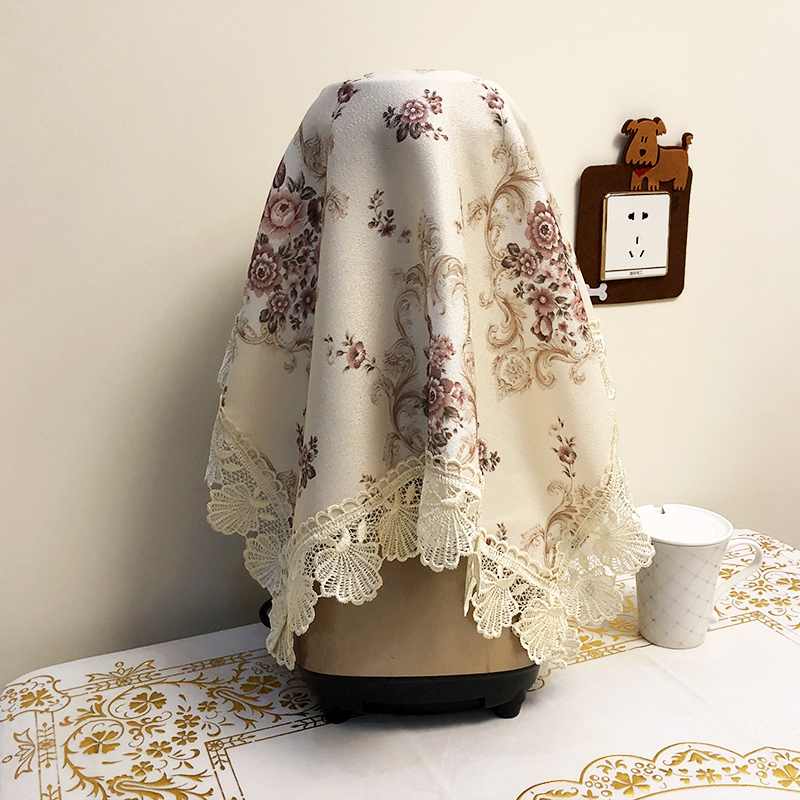 Lace cover cloth dust cover cover towel pastoral bread machine kitchen coffee machine broken wall machine microwave oven tea set cover cloth