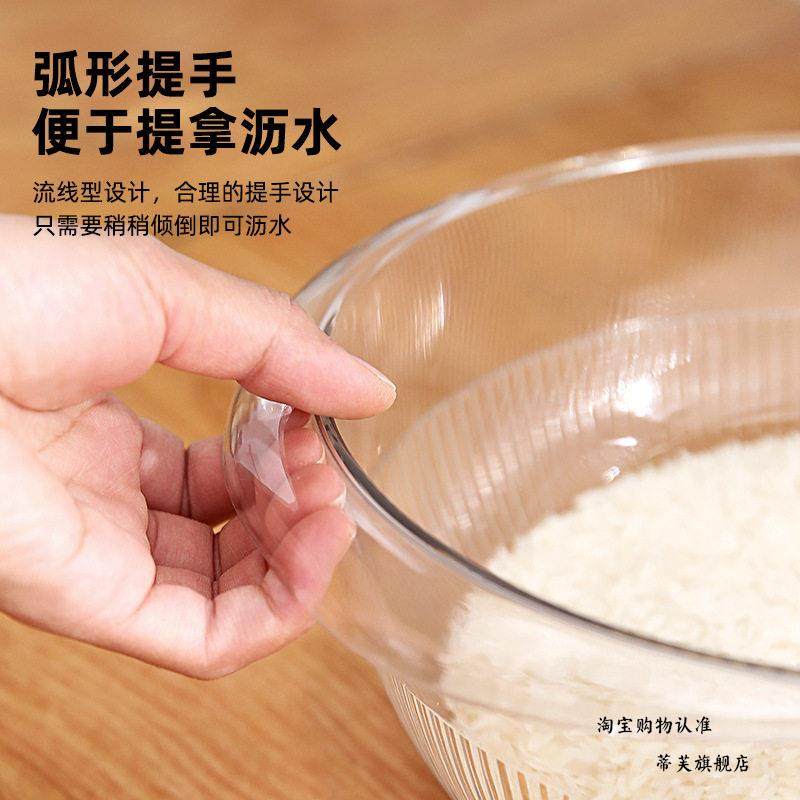 Imported Xiaomi Kitchen Tool: Rice Washing Sieve, Rice Washing Basin, Filter for Sesame and Soy Milk, Vegetable Washing Tray, Special Draining Basket