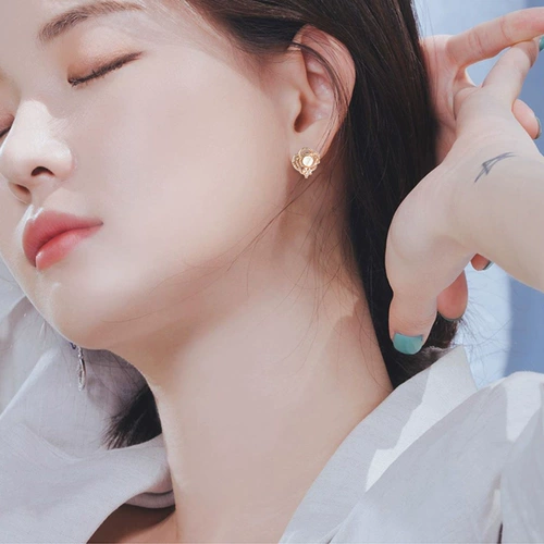 Изысканные модные трендовые серьги с цирконом, аксессуар, легкий роскошный стиль, изысканный стиль, микроинкрустация