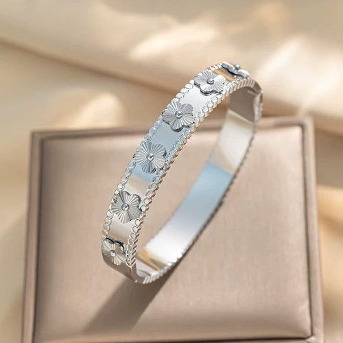 Универсальный браслет из нержавеющей стали, ювелирное украшение, не выцветает, европейский стиль, легкий роскошный стиль