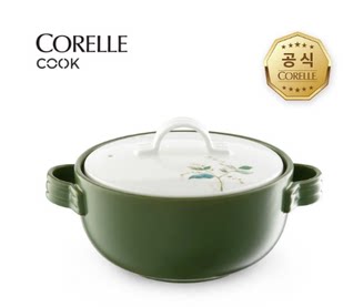 South Korea American Conning Green Waltz Heat Resistant Ceramic Pan Multi-Power Simmer Cooking Stockpot 16 18CM