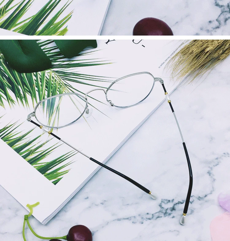 Kính khung nữ phiên bản Hàn Quốc của thủy triều retro phong cách Harajuku ulzzang lưới đỏ phần cận thị có số lượng lớn khung mắt kính chống ánh sáng xanh
