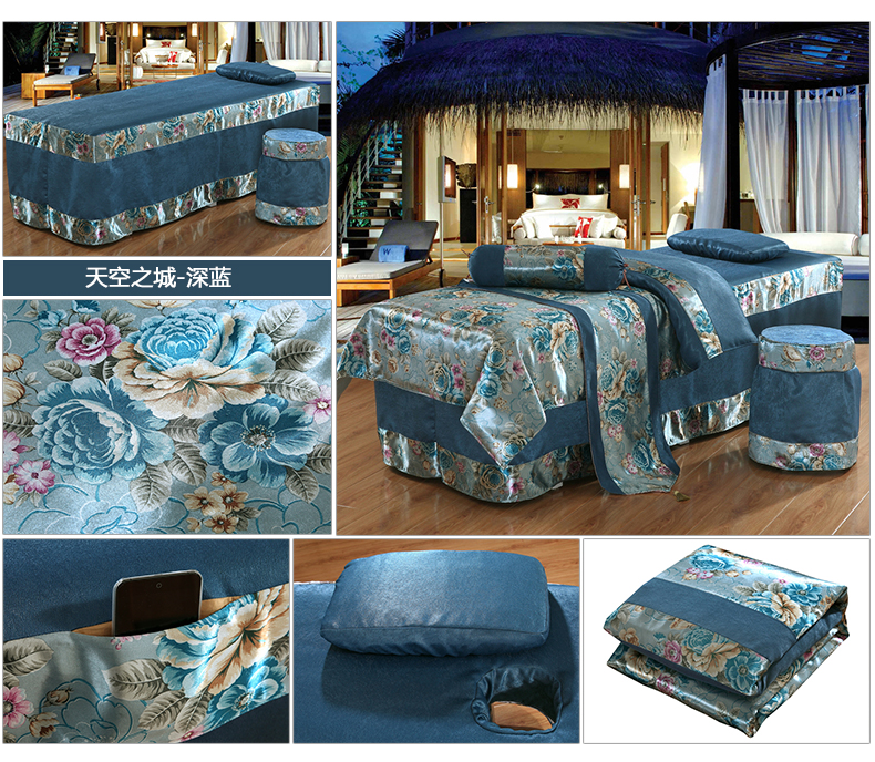 Beauty khăn trải giường gia đình bốn châu Âu chế tạo dầu gội đầu massage bedspread bedspread bedspread thẩm mỹ viện xông hơi - Trang bị tấm khăn trải giường spa cao cấp
