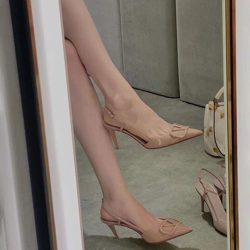 Hong Kong High Heels for Women 2026 Summer New Pointed Toe Nude Color Single Shoes Stiletto French Niche Design Closed-Toe Sandals Hong Kong High Heels for Women 2026 Summer New Pointed Toe Nude Color Single Shoes Stiletto French Niche Design Closed-Toe Sandals
