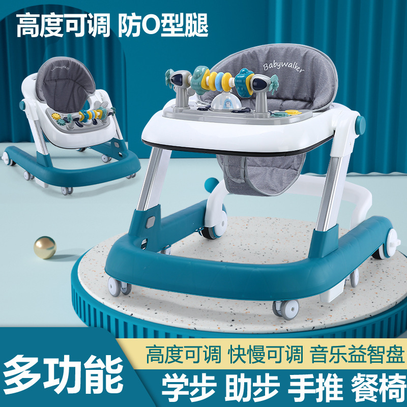 Baby boy learning step Walking Scooter 6-12 months Baby can take a hand-push two-in-one anti-overturning O-type leg-Taobao