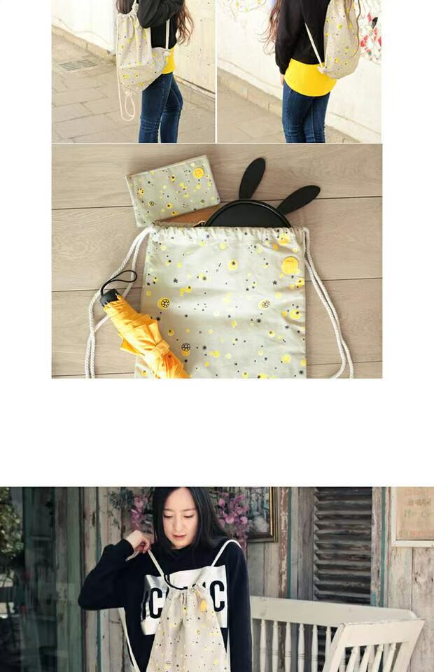 Dora Forest Star Series có thể trở lại túi lưu trữ túi dây rút ba lô balo gucci