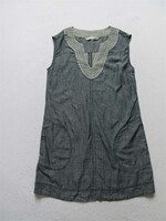 Texture retro fashion nostalgic denim blue soft waxy tencel suspender skirt XS-L size 05D23-07