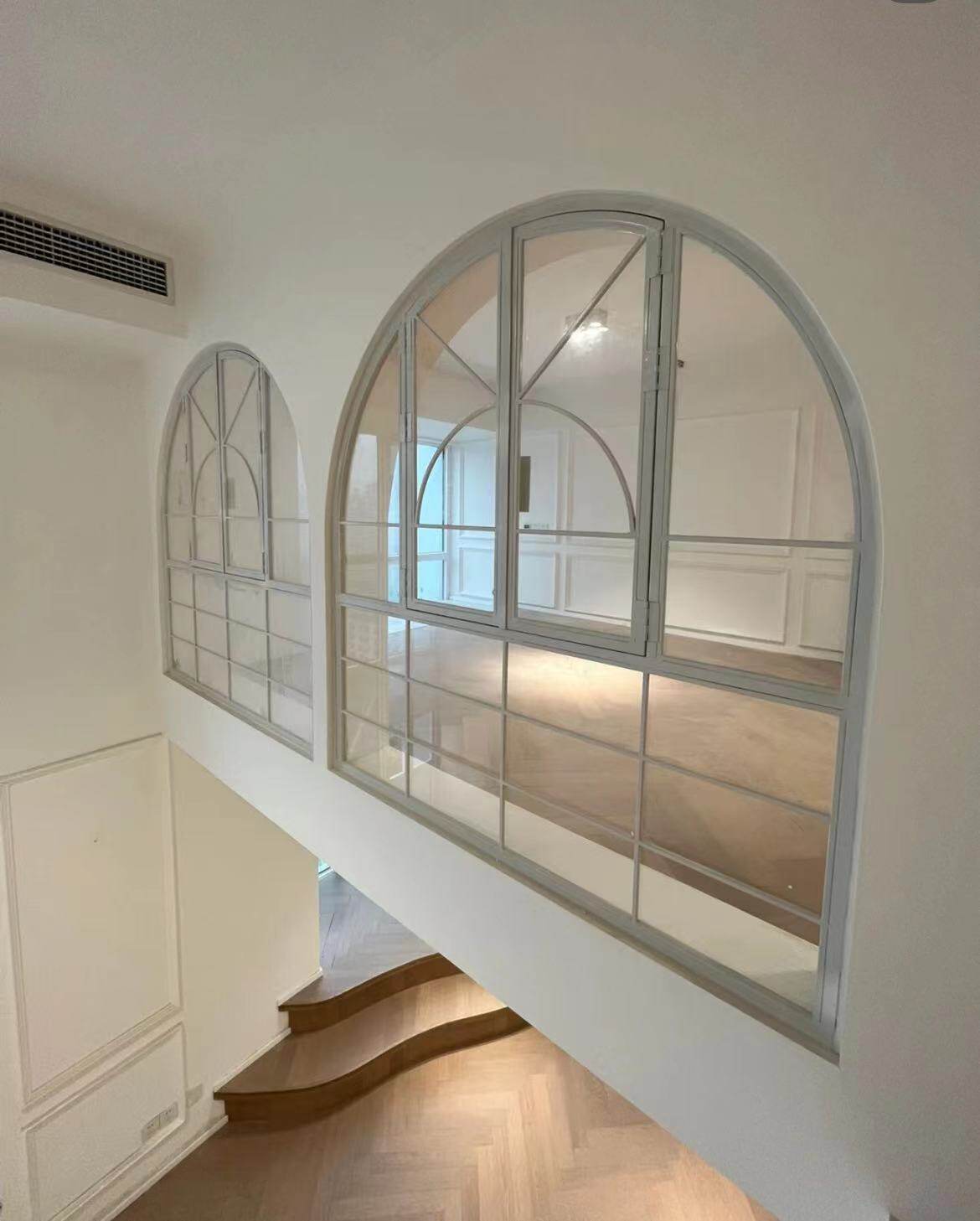 Eurostyle Fields Decoration Fashion New Iron Art Wall Decoration Fake Window Dining Rack Semicircular Screen Partition Brief-Taobao