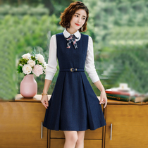 Kindergarten professional suit autumn and winter new teacher garden clothes female kindergarten teacher early education clothing dress overalls