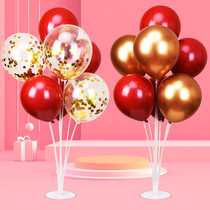 Balloon table floating net red bracket column wedding wedding supplies wedding wedding room decoration birthday picnic balloon decoration