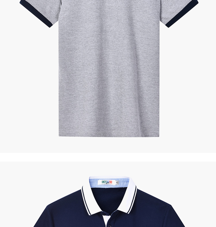 Cartel / Cartier cá sấu 2018 hè mới kinh doanh ve áo giản dị Slim áo sơ mi nam tay ngắn t shirt polo