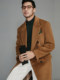 Double-breasted coat for men in autumn and winter new style woolen coat jacket for men medium and long