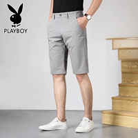 Playboy, шелковые летние тонкие шорты, мужские штаны, свободный прямой крой