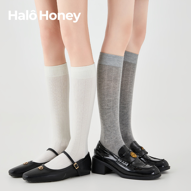 White Wool Calf Socks for Women, Autumn and Winter, Slimming Effect, Gray Versatile Long Socks, Suitable for Boots, Jk Style, Warm Slouch Socks White Wool Calf Socks for Women, Autumn and Winter, Slimming Effect, Gray Versatile Long Socks, Suitable for Boots, Jk Style, Warm Slouch Socks