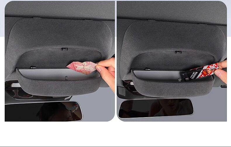 Ideal i6i8L6L7L8L9 car glasses case, suede sunroof sunglasses storage box, modified decorative accessories