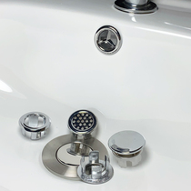 Washbasin overflow mouth decorative cover pool overflow hole plug ceramic basin wash basin overflow mouth decorative cover accessories