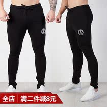 Muscle fitness brother sweatpants mens slim-fit running training pants Closed breathable small feet pants casual sweatpants