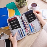 Сумка для паспорта, водонепроницаемая вместительная и большая сумка для путешествий подходит для мужчин и женщин, универсальная маленькая сумка клатч, анти-кража