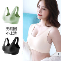 Sports underwear women gather to shape the running shockproof big chest show small beauty back anti-sagging bra vest type