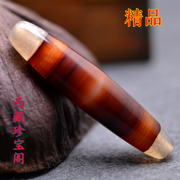 One thing and one picture Tibet Wannian old mine rare natural one eye sky eye dzi necklace strong magnetic field authentic fidelity