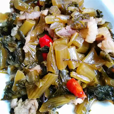 Wuhu special agricultural products, snow vegetables, red snow, mustard mustard to wash and chop fried