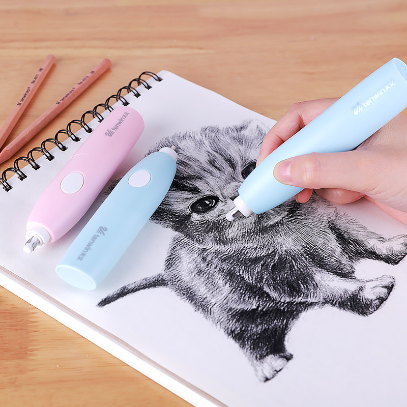 Astronomy electric rubber high gloss rubber wipe art students with stationery automatic sketch eraser does not leave a mark to wipe clean