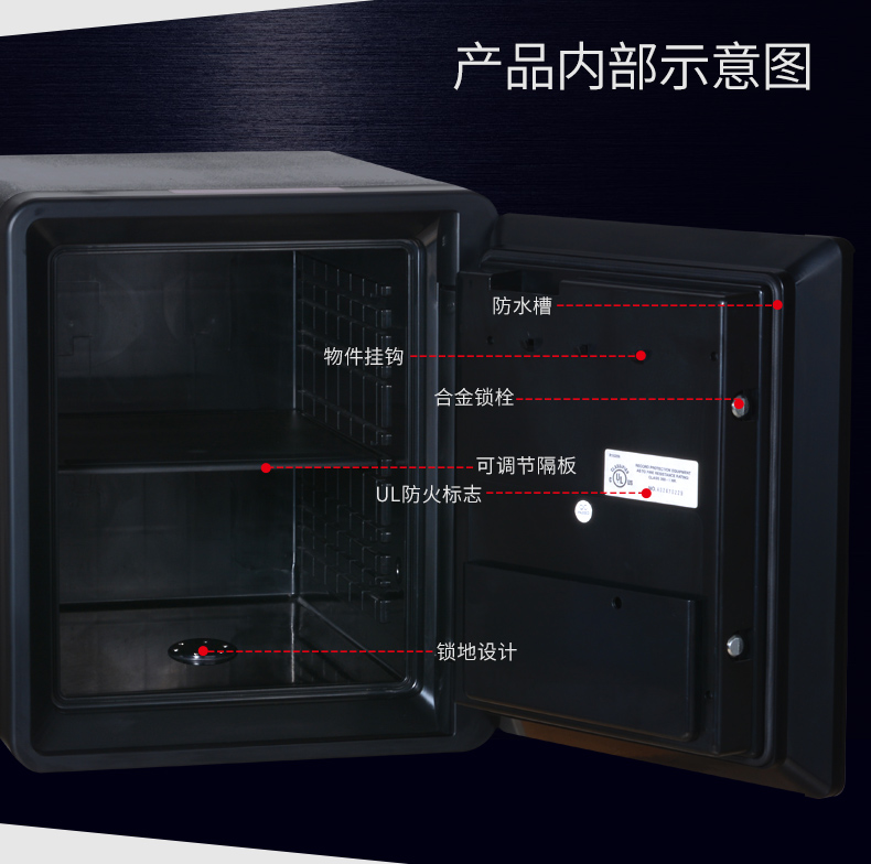Khiên lửa an toàn mật khẩu điện tử nhỏ văn phòng nhà đầu giường an toàn vào tường hộp chống thấm an toàn - Két an toàn két sắt mini cho bé