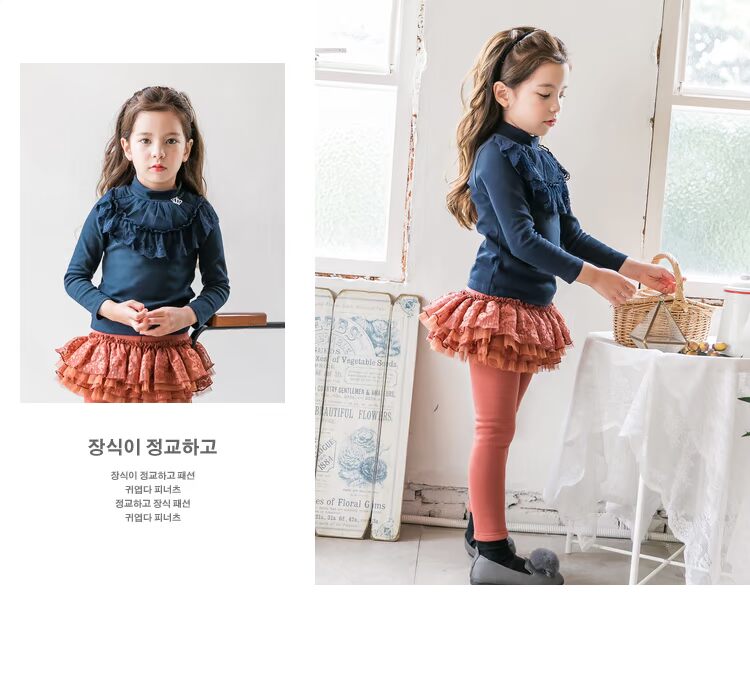 Áo thun dài tay cho bé gái mùa thu đông 2018 Mới công chúa nửa cổ bằng vải cotton dày cho bé gái áo thun bé trai mùa hè