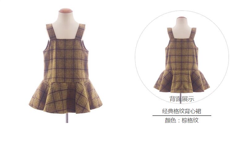 Váy cho bé gái Thuyền 2018 Quần áo mùa thu mới Lưới Ruffled Children Bib Váy cho bé váy công chúa cho bé