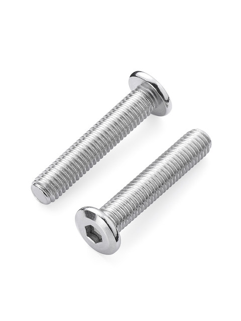 304 stainless steel flat head inverted hexagon screw flat round head bolt oblique hexagon screw M3M5M6M8