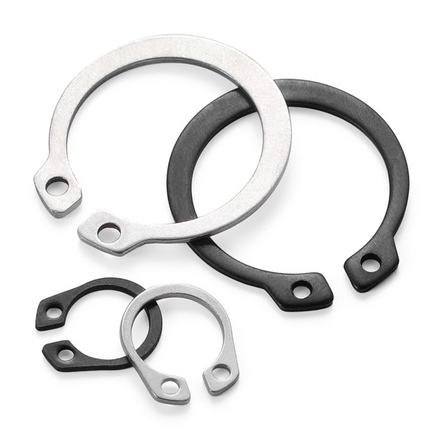 304 stainless steel shaft retaining ring 65 manganese C-type circlip GB894 elastic circlip card circlip shaft ພາຍນອກ 3-160