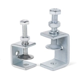 Железный -галванизированный тигр зажима u - -образная фиксированная зажимная зажима c -обработка с фиксированным кронштейном