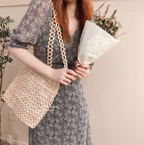 2021 new large size womens design sense niche French V-neck dress chiffon long skirt summer autumn