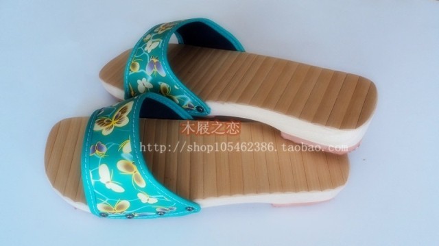Quảng Tây Yuanzheng dép gỗ nam mùa hè tre mặt bè chống trượt dốc mát mẻ và thoải mái với giày gỗ nữ tắm đặc biệt dép nam hàng hiệu