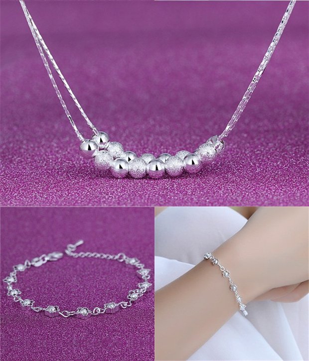 Chuông hạt chuyển động 铛 Vòng tay bạc 925 sterling nữ phiên bản Hàn Quốc của cô sinh viên giản dị Sen Sở hữu đôi bạn gái tươi tắn ngọt ngào vòng gỗ trầm hương