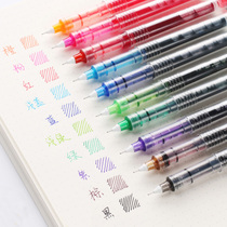 Clearance White Snow Straight Liquid Ballpoint Pen 0 5 Color Neutral Black Red Blue Needle Pen Student Notebook Pen