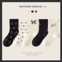 ML24-8105 Bow [Spring и осень-хлопковые носки] 5 пар