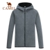 Lạc đà nam mùa thu đông phong cách Hàn Quốc hàng đầu áo len có khóa kéo - Cardigan Cardigan