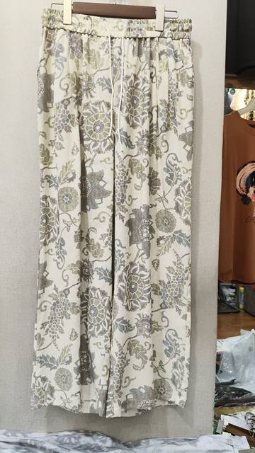 Purple Hibiscus Exclusive Genuine Product 34336 Model, Plus Size, Fashionable Casual Loose Pants That Hide the Figure and Make You Look Slimmer, Summer Style for Women