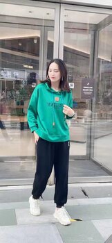 Ying Mingqi Official Store Genuine Product 118 Models Oversized and Plus-Size Fashionable Casual Loose-Fitting Hooded Sweatshirt That Hides the Figure and Makes You Look Slimmer