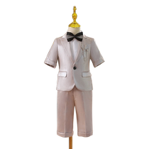 Childrens suit suit summer short boy flower girl dress handsome little boy catwalk host piano performance suit